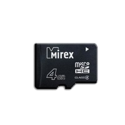 картинка Карта памяти micro-SDHC Mirex 4 GB Class 4, 13612-MCROSD04 от магазина Альфанит в Кунгуре