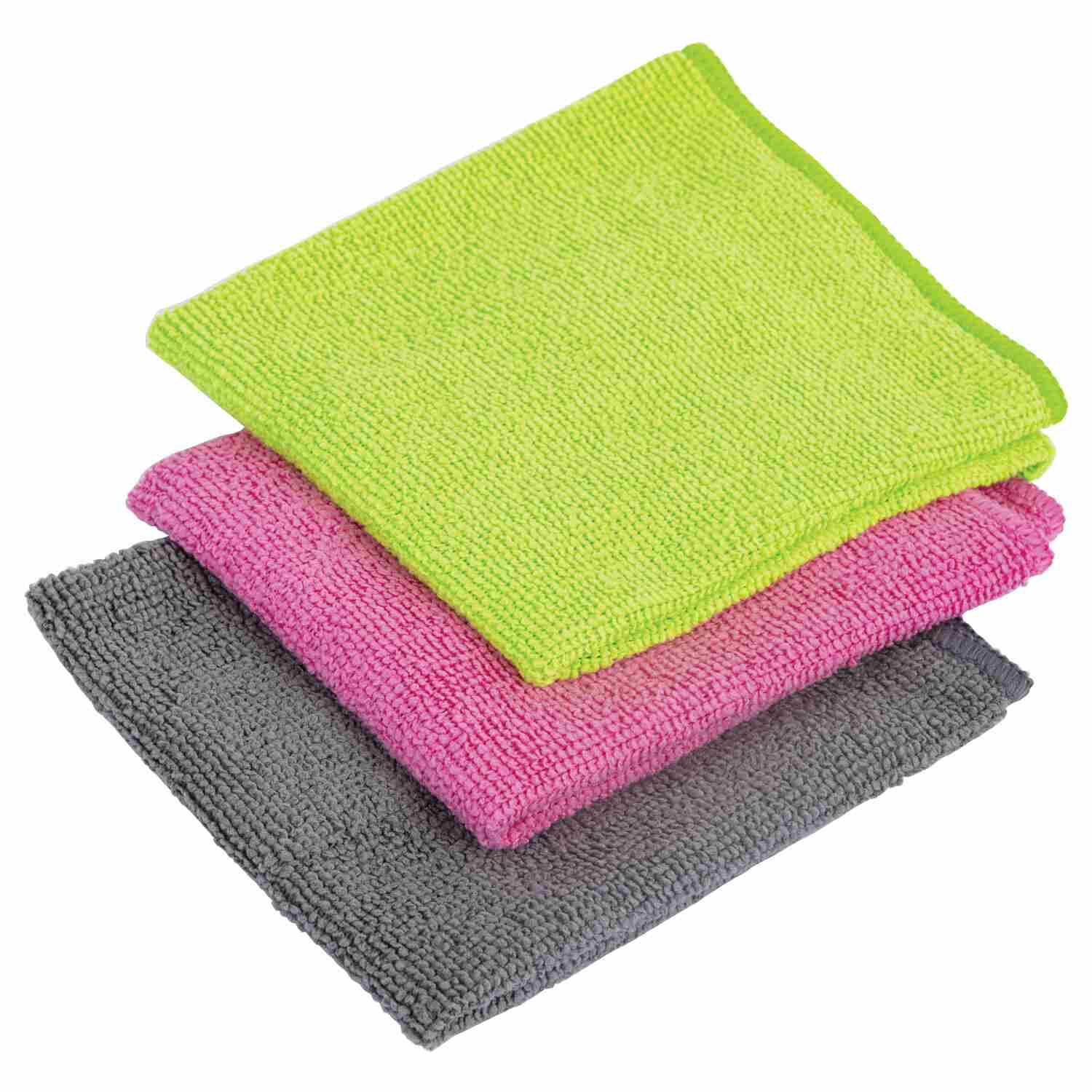 картинка Салфетки из микрофибры, 3 шт, 30*30 см, 180 г/м2, ассорти, LAIMA, 700054 от магазина Альфанит в Кунгуре