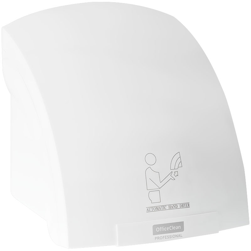 картинка Сушилка для рук OfficeClean WS-S688, 2000 Вт, ABS-пластик, белый, сенсорный, 314587 от магазина Альфанит в Кунгуре
