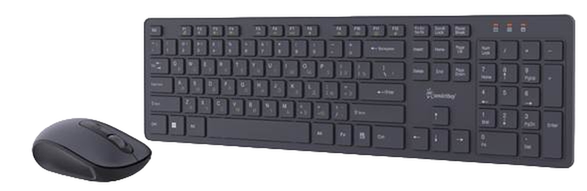 картинка Комплект беспроводной (клавиатура + мышь) SmartBuy ONE 240262AK, черный, SBC-240262AG-K от магазина Альфанит в Кунгуре