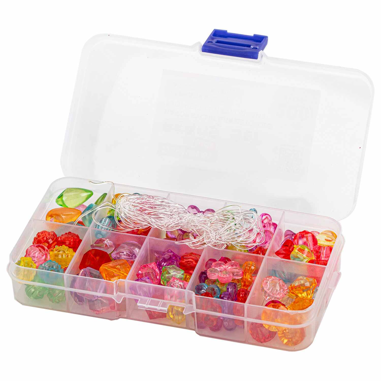 картинка Набор для плетения из бусин, 200 бусин, нить, "Beads Set", BRAUBERG, 664694 от магазина Альфанит в Кунгуре