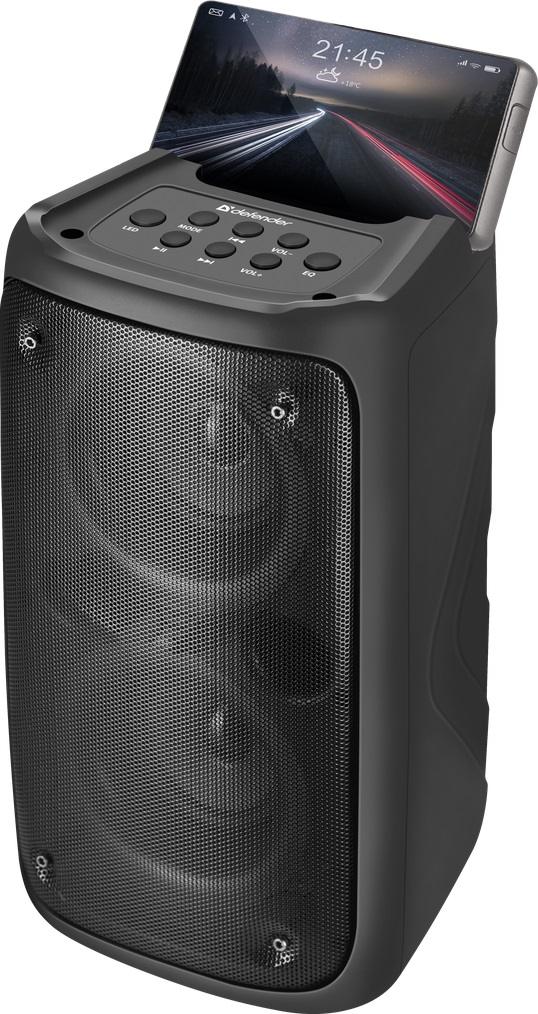картинка Портативная колонка Defender Boomer, 20Вт, 2400мАч, Bluetooth, USB, радио, microSD, черный, 65820 от магазина Альфанит в Кунгуре