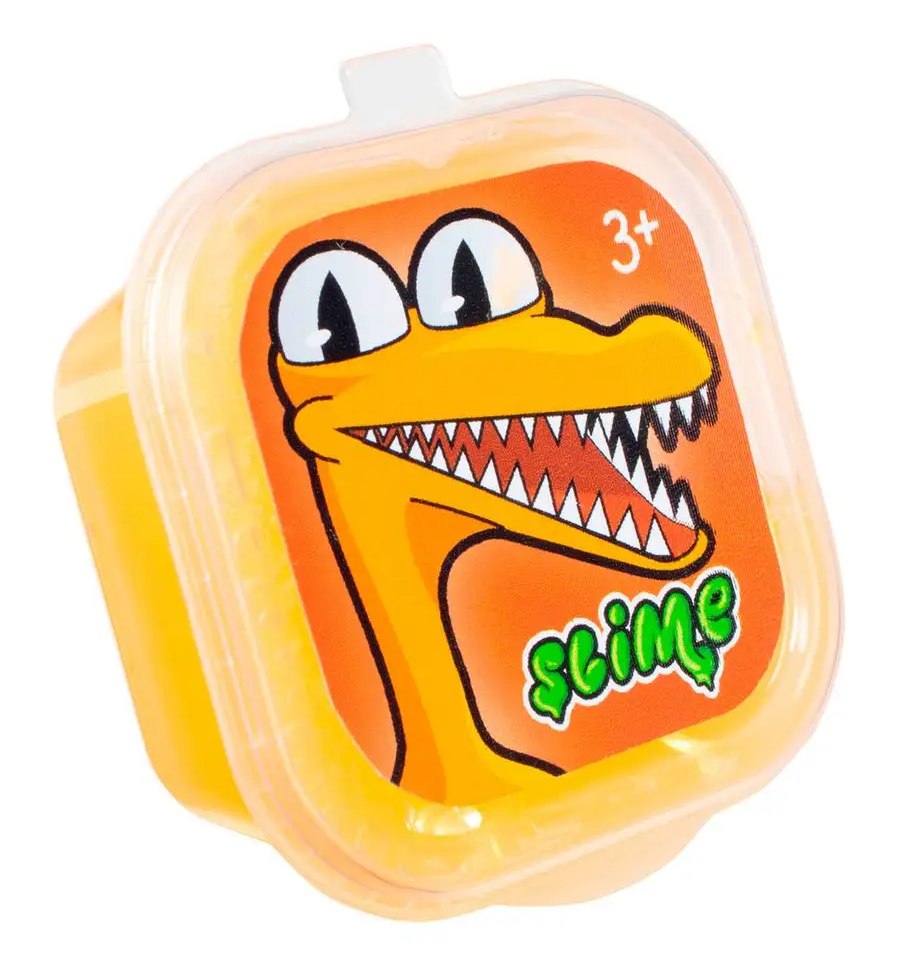 картинка Слайм, оранжевый, в банке, "Monster", Slime, SLM099 от магазина Альфанит в Кунгуре