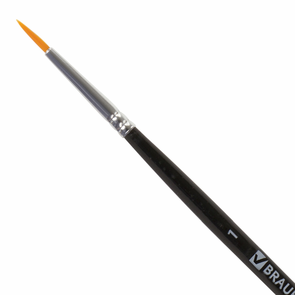 картинка Кисть № 1, синтетика, круглая, "BASIC Synthetic", BRAUBERG, 200851 от магазина Альфанит в Кунгуре