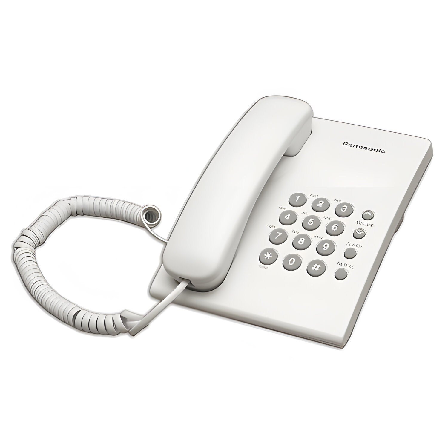 картинка Телефон проводной Panasonic KX-TS2350RUW, белый от магазина Альфанит в Кунгуре