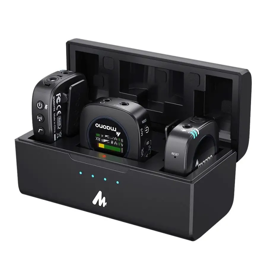картинка Микрофон беспроводной Maono AU-WM821, Jack 3.5 мм, черный от магазина Альфанит в Кунгуре