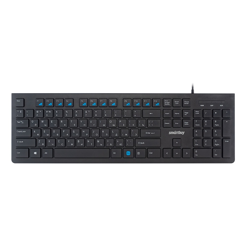 картинка Клавиатура проводная SmartBuy ONE 206US, USB, черный, SBK-206US-K от магазина Альфанит в Кунгуре