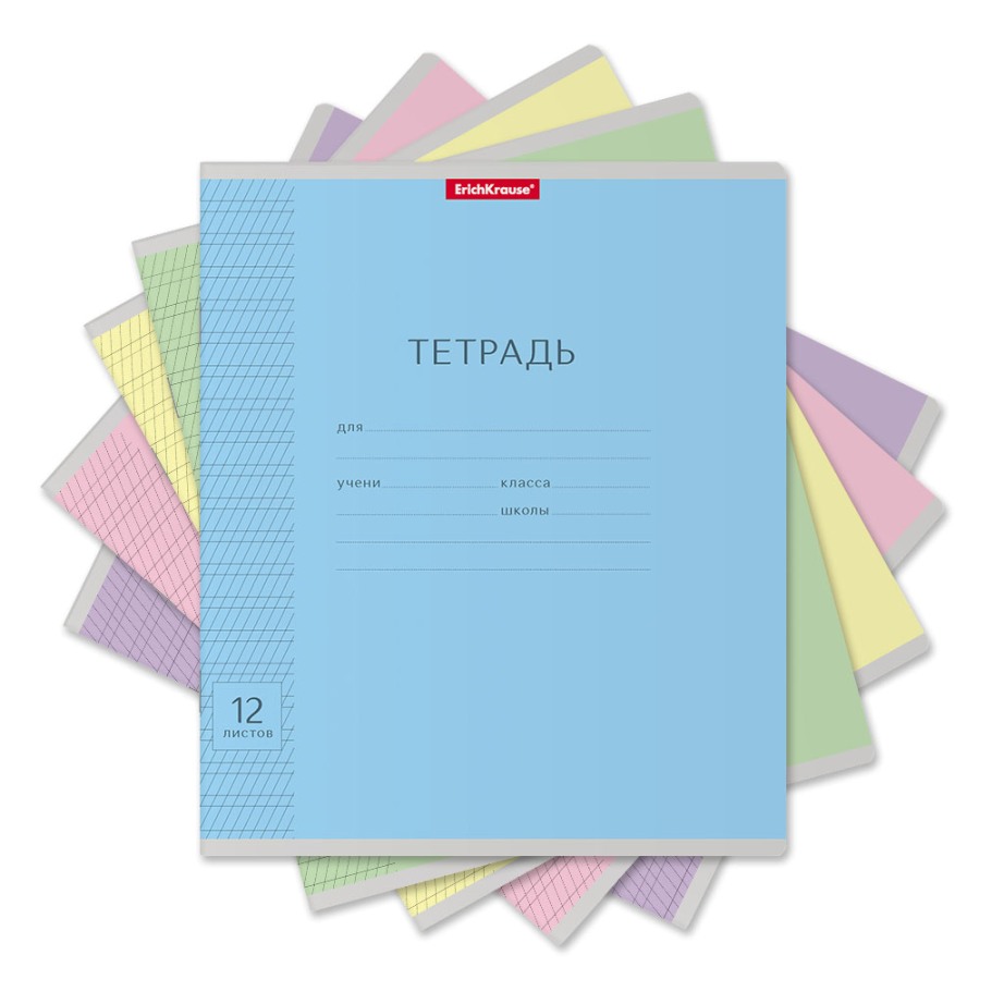 картинка Тетрадь 12 л, А5, частая косая линия, "Классика", Erich Krause, 43334 от магазина Альфанит в Кунгуре