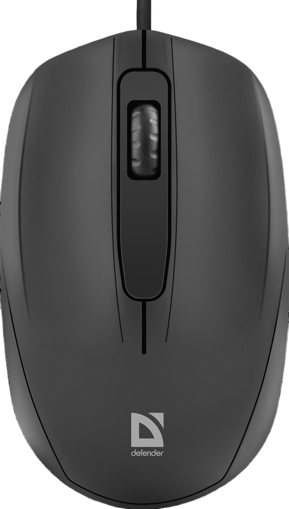 картинка Мышь проводная бесшумная Defender Alpha MB-507, 1000 dpi, черный, 52507 от магазина Альфанит в Кунгуре