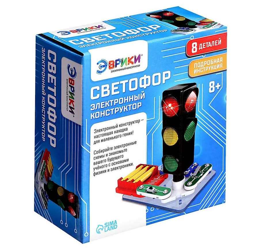картинка Конструктор электронный, 7 дет., "Светофор", Мастер-Класс, MK0001 от магазина Альфанит в Кунгуре