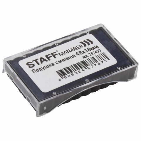 картинка Подушка сменная 4,8*1,8 мм, синий оттиск, "Printer 8052", STAFF, 237427 от магазина Альфанит в Кунгуре