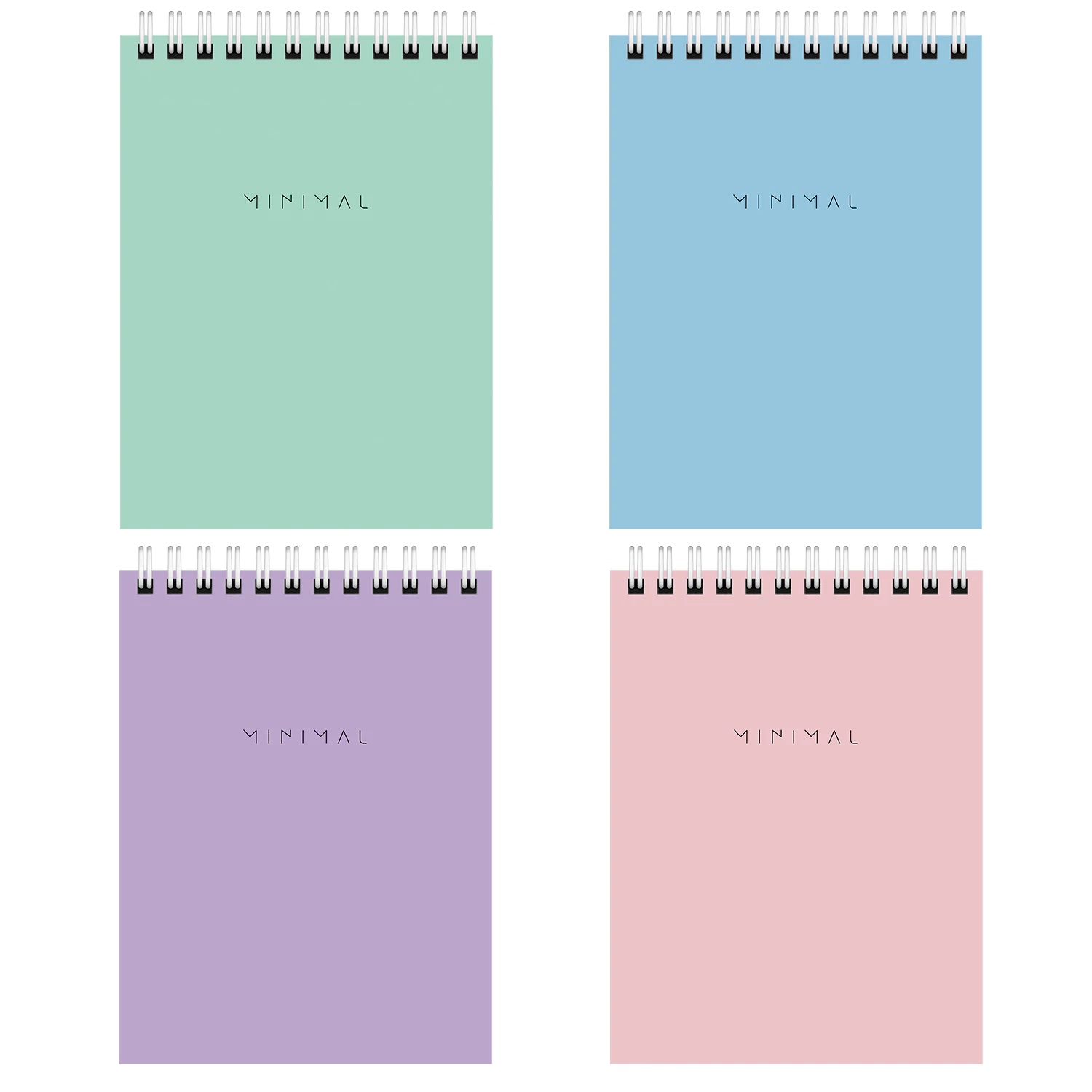картинка Блокнот, А6, 40 л, клетка, на спирали, "Minimal Pastel", BRAUBERG, 116429 от магазина Альфанит в Кунгуре