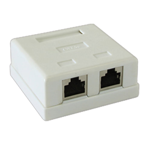 картинка Розетка RJ-45, 2 порта, внешняя от магазина Альфанит в Кунгуре