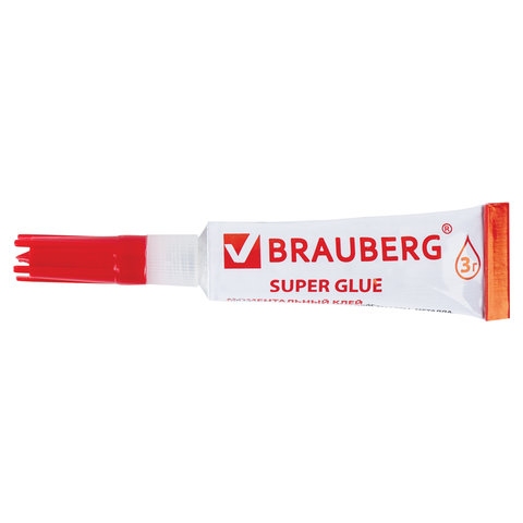 картинка Клей моментального действия, 3 гр, "Прочный", BRAUBERG, 605566 от магазина Альфанит в Кунгуре