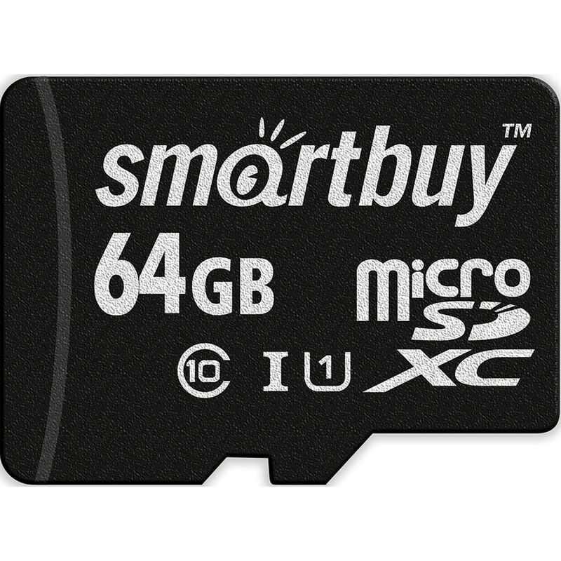 картинка Карта памяти micro-SDXC SmartBuy 64 GB Class 10, SB64GBSDCL10-00 UHS-I от магазина Альфанит в Кунгуре
