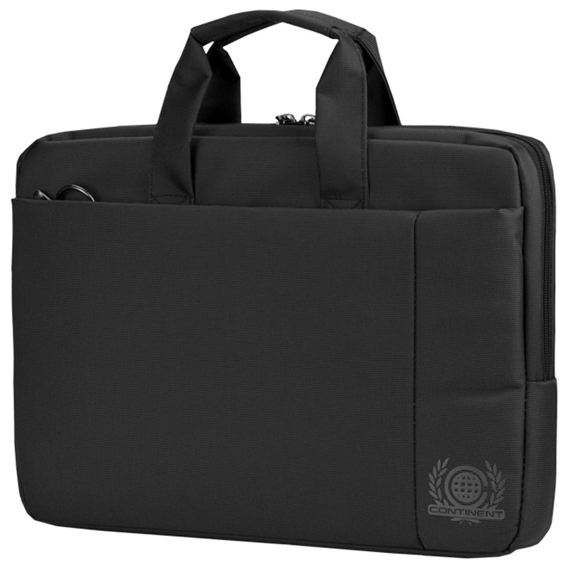 картинка Сумка для ноутбука 15.6" Continent CC-215 BK, 40*30*6 см, полиэстер/нейлон, черный, CC-215 BK от магазина Альфанит в Кунгуре