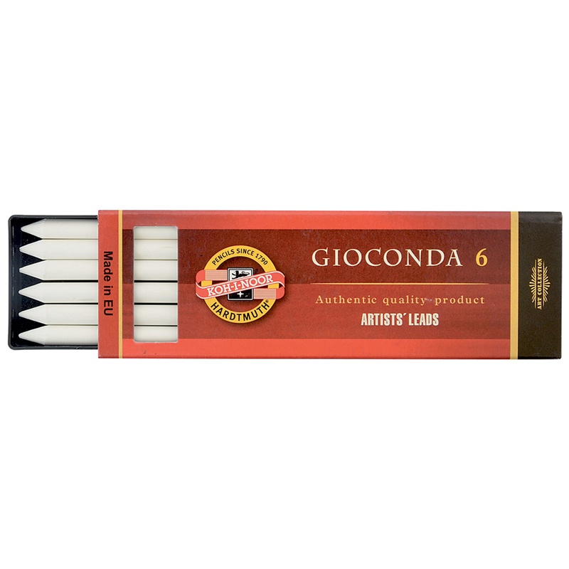 картинка Мелок художественный, 1 цв, 6 шт, белый, "Gioconda", Koh-i-Noor, 4371001004PK от магазина Альфанит в Кунгуре